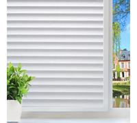 DUOFIRE Window Film Blinds Pattern Privacy Window Film Glass Film Static Cling Glass Film No Glue Anti-UV Window Sticker for Bathroom Bedroom Living Room DP040 (11.8 x 47 inch)