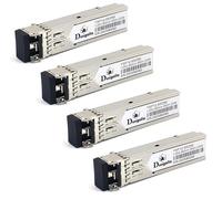 Duogalia 4-Pack Gigabit Multi-Mode SFP LC Module, 1.25G SFP MMF 850nm up to 550m (1804 ft)