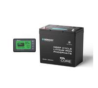 DuoHeat Tech - Core Mini 12V 100Ah Lithium Iron Phosphate Battery - 1 Battery w/ Battery Monitor (Save £36.99)