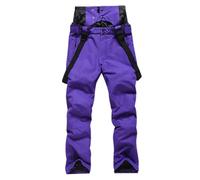 Duohropke Men's Ski Trousers Outdoor Trousers Snowboard Trousers Winter Waterproof Warm Removable Braces Ski Cross-Country Ski Trousers Thermal Trousers Hiking Trousers Ski Trousers