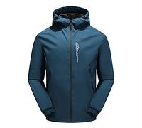 Duohropke Rain Jacket Men's Cycling Jacket Bicycle Lightweight Waterproof and Breathable Rain Jacket Men Thin Cycling Jacket with Hood Ultralight Cycling Jackets