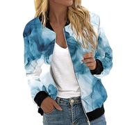 Duohropke Women's Blouson Jacket, Summer Jackets, Summer Jackets, Short Thin Women's Jackets, Zip, Colourful, Elegant, Colourful Cardigans, Lightweight Bomber Jacket, Summer Jacket, Wind Jacket, Light