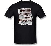 DUOJIMEI Silent Hill 100% Cotton T-Shirts There was A Hole Here It S Gone Now Summer Cotton Graphic Tee Short-Sleeve Men Size L Black