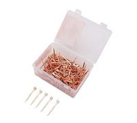 Duokon 250Pcs Horseshoe Nails with Storage Box (51mm E5) | Copper Plated Rustproof, High Tensile Strength Nails, Equestrian Riding Equipment, Horse Hoof Care and Equestrian Supplies