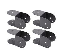 Duokon 4Pcs Post Caps Tie Bracket for 4x4 Wood Post, Carbon Steel Mounting Joist Anchor Connector Top Deck Bracket for Connecting Beam