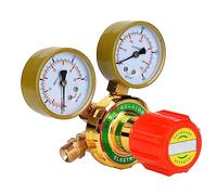 Duokon Acetylene Gas Regulator, Copper Pressure Reducer with G5/8 Thread (60# Export Acetylene 5/8 Outer Teeth)
