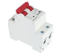 Duokon DC Miniature Circuit Breaker 2P, 1000V 50A Solar PV Isolator for | PA66 Material, 6000A Breaking Capacity, Electromagnetic Trip, Arc Extinguishing System, for Solar and Ship Systems