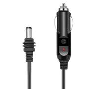 Duokon DC Power Cable, IP68 18AWG Car Charger Supply Cord with On Off Switch, Rubber Copper 5m 16.4ft Lighter Male Plug for DVR GPS Camera BT Speakers Laptop