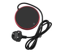 Duokon Electric Cup Warmer Pad Desktop Tea Coffee Milk Mug Heater Coaster Tray Household Office Supplies 220-240V(Red UK Plug)