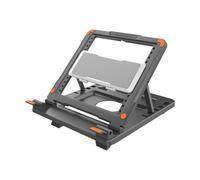 Duokon Laptop Riser ABS Foldable Adjustable Laptop Stand with Cooler Desktop Ventilated Holder for Notebook Tablet Book Keyboard Home Office Travel Users (Type 2)