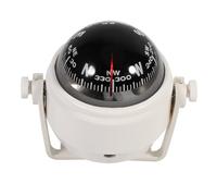 Duokon Marine Bracket ABS Mountable Portable Navigation Tool with Night Visible High Sensibility Accurate Reading for Boat Caravan Truck Watercraft Users (White)