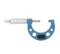 Duokon Outside Micrometer Carbide Tip Mechanical Measuring Tool 1 to 2in Range 0.0001in Interval Ratchet Stop with Case for Machinists Metalworking Engineering