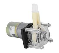 Duokon Peristaltic Pump Self Priming DC 12V 24V Adjustable Speed Stepper Motor with Stainless Steel Frame Hand Tightened Cover for Laboratory Beverage Dispensing (24V)