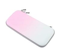 Duokon Portable Console Carry Case with Hard EVA Shell, 10 Game Card Slots, Fits for Switch 2 and Accessories, Black (Pink Green Gradient)