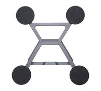 Duokon Rectangular Satellite Suction Cup Mount, Aluminum Alloy Adjustable Angle Sunroof Mount, 220 Lbs Hold, Fits Curved or Flat Glass for Car Travel and Remote Work