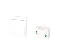 Duokon Self Powered Wireless Doorbell, Batteryless Push Button | Entry With 200 sqm Coverage, Wireless Signal Receiver In ABS Housing, Front Doors Apartments Courtyards