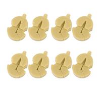 Duokon Single Hole Violin Mute Rubber Practice Silencer Set of 8 Adjustable Tourte Shape Noise Reduction Accessory for Violin Viola Fiddle Late Night Practice Shared Spaces (Yellow)