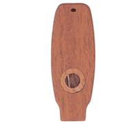 Duokon Wooden Kazoo Instrument Mahogany Kazoo with 3 Membranes Bright Tone Compact Portable Easy to Play for Kids Adults Beginners Music Practice Stage Performance (Oval)