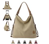 DUOL COOS - 4 in 1 Convertible Backpack with Zipper Pockets for Women