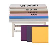 DUOLEH Custom Bench Cushion Pad for 2 3 Seater, Waterproof Garden Bench Cushion Swing Chair Mat with Zipper, Outdoor Furniture Seat Pad for Patio Lawn Hammock