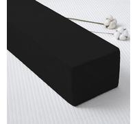 DUOLEH High Density Bed Gap Filler, Rectangle Bolster Support Pillow, Foam Rectangle Bolster with Removable Cover, Mattress Extender For Full/Twin/Queen/King Bed (150x20x12cm,Black)