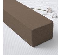 DUOLEH High Density Bed Gap Filler, Rectangle Bolster Support Pillow, Foam Rectangle Bolster with Removable Cover, Mattress Extender For Full/Twin/Queen/King Bed (220x10x20cm,Brown)