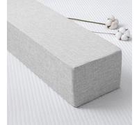 DUOLEH High Density Bed Gap Filler, Rectangle Bolster Support Pillow, Foam Rectangle Bolster with Removable Cover, Mattress Extender For Full/Twin/Queen/King Bed (180x8x18cm,Light grey)
