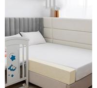 DUOLEH Large Bed Gap Filler Twin Bed Connector Mattress Extender for Gap Between Headboard and Wall Side, Thick Sofa Bolster Support Pillow Washable Rectangle Filler (200x25x3cm,Beige)