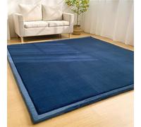 DUOLEH Modern Area Rug, Large Baby Play Floor Mat, Area Rug Stain Resistant, Soft Short Pile Floor Carpet with Non Slip Bottom, Carpet Mat for Yoga, Exercise, Crawling (80x160cm,Dark Blue)