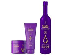 DuoLife - Advanced Formula Hair Shampoo, Conditioner & Keratin Liquid in Set - Repair and Strengthen - 3 Pieces - Keratin - Hair Care Set