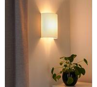 Duolla Celine wall light, beige, fabric, E27