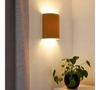 Duolla Celine wall light, Soro, mustard yellow, fabric, E27