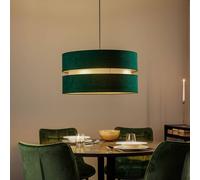 Duolla Duo pendant light, green/gold, Ø 60 cm, 1 light