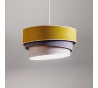 Duolla Pendant light Pastel Trio mustard/grey/light grey