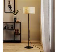 Duolla Veneer floor lamp, solid ash, 145 cm
