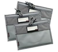 DUOLUDA 3-Pack Handgun Case,Small Soft Pistol Rug Case Tactical Handgun Storage Pouch with for Hunting Shooting Range Sports 4 of ID Patches Included (Small Gray)