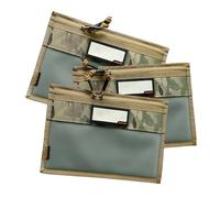 DUOLUDA 3-Pack Handgun Case,Small Soft Pistol Rug Case Tactical Handgun Storage Pouch with for Hunting Shooting Range Sports 4 of ID Patches Included (Small Camo)