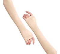DuomaiJJ Arm Sleeves 2 Pieces Of Ice Silk Thin Skin Color Invisible Breathable Travel Cycling Sun Protection Sleeves-color