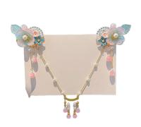 DuomaiJJ Children'S Hair Accessories Pack Of 2 Women's Hanfu Ancient Style Headdress Forehead Chain Tassel Accessories-twenty Four