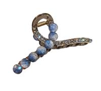 DuomaiJJ Hair Claw Clips 2-pack Large Size Clip For Women Fashionable Bun Back Of Head-blue