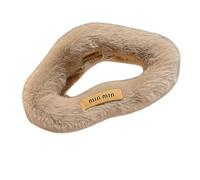 DuomaiJJ Hair Claw Clips Pack Of 3 Back Head Bun Accessories Plush Cloud Hairpin-khaki