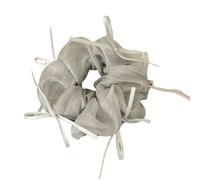 DuomaiJJ Hair Scrunchies Pack Of 4 Mesh Ribbon Bow Ring Rubber Band Headband Ball Head Ornament-grey