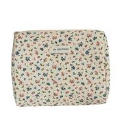 DuomaiJJ Makeup Bag Fashion Vintage Flower Women Makeup Bag Cotton Portable Female Cosmetic Storage Handbag Travel-Medium