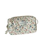 DuomaiJJ Makeup Bag Fashion Vintage Flower Women Makeup Bag Cotton Portable Female Cosmetic Storage Handbag Travel-Small