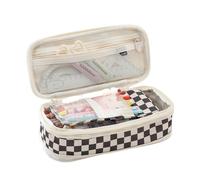 DuomaiJJ Pencil Case Multifunctional with Double Zipper Can Be Transformed Into A Large Capacity Case-Black