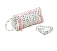 DuomaiJJ Pencil Case Portable Window Large Capacity Multifunctional Stationery Bag-Black and White 1