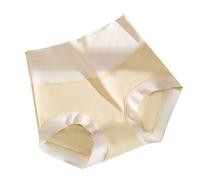 DuomaiJJ Seamless Knickers For Women 3 Pairs Hip-wrapped Women's Skin-friendly Cotton High Waist Tummy-controlling Underwear-yellow-m