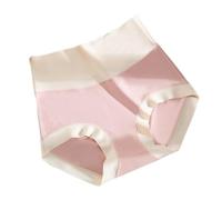 DuomaiJJ Seamless Knickers For Women 3 Pairs Hip-wrapped Women's Skin-friendly Cotton High Waist Tummy-controlling Underwear-bean Paste Color-m