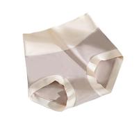 DuomaiJJ Seamless Knickers For Women 3 Pairs Hip-wrapped Women's Skin-friendly Cotton High Waist Tummy-controlling Underwear-light Coffee-m