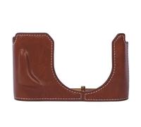 duomianshou Artificial Leather Camera Case Base Protection Cover Protective Shell Bag Compatible with Leica Q3 Camera (Brown)